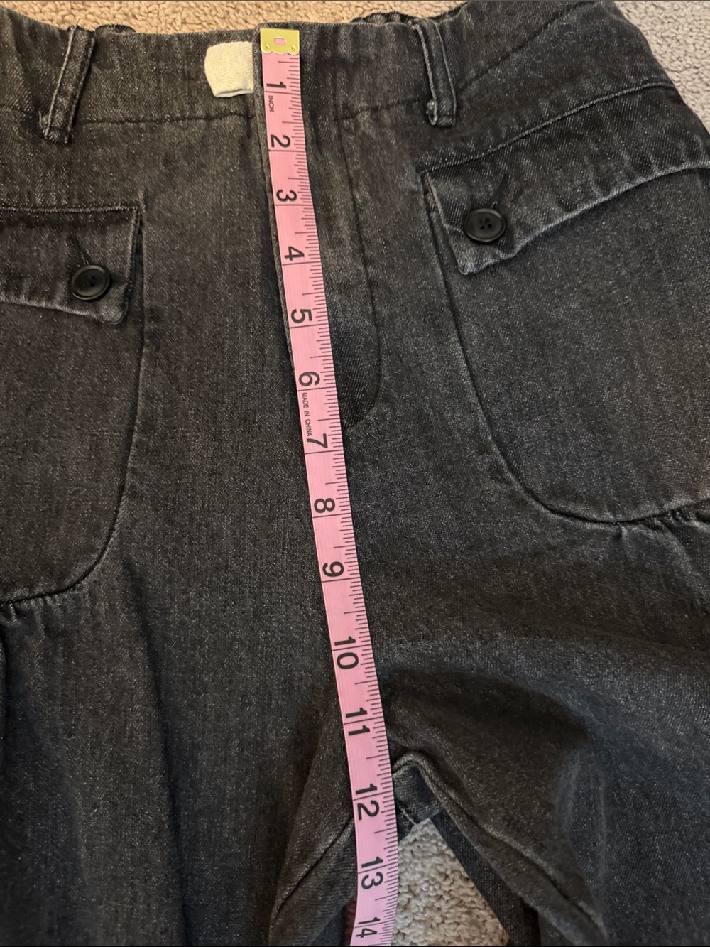 DAVI & DANI Black Washed Denim Wide-Leg Pants - Picture 10 of 16